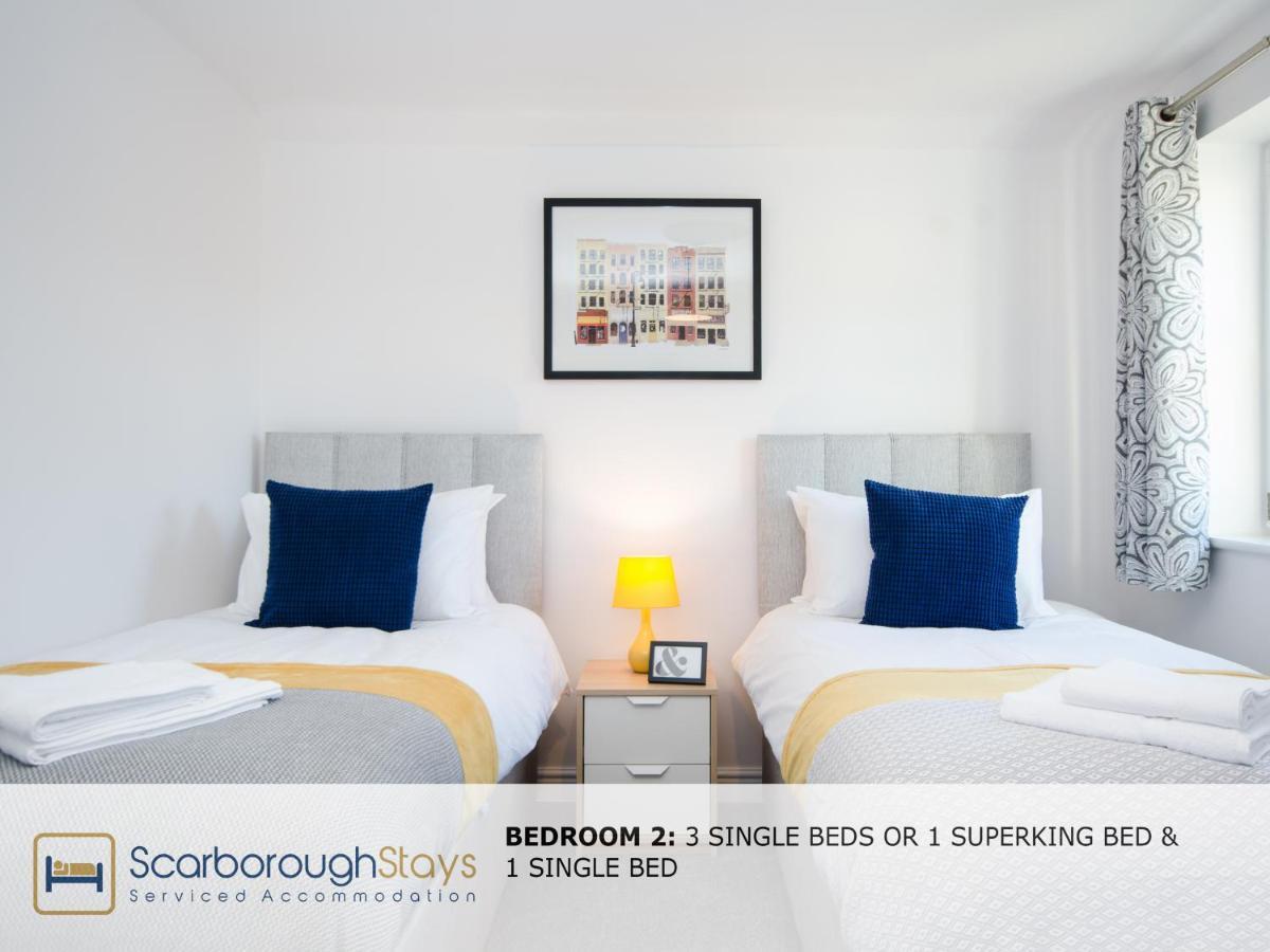 Hibernia Place, 3 Bedroom Townhouse With Patio & Seating Area - Free Parking 斯卡伯勒 外观 照片