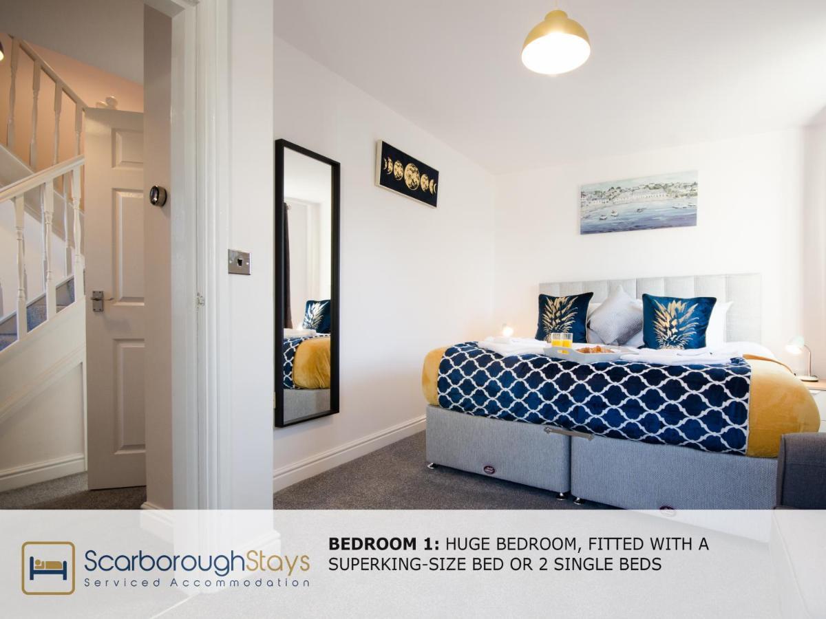 Hibernia Place, 3 Bedroom Townhouse With Patio & Seating Area - Free Parking 斯卡伯勒 外观 照片
