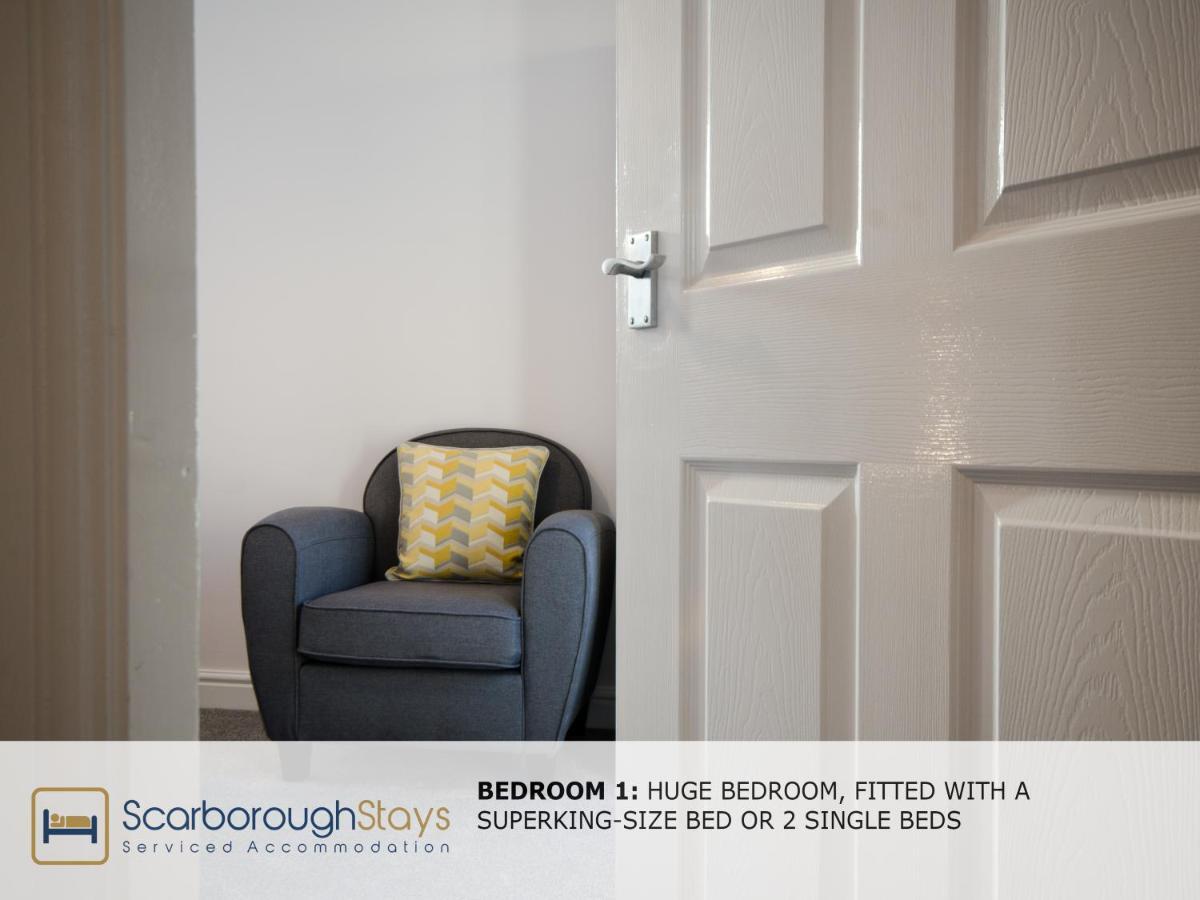 Hibernia Place, 3 Bedroom Townhouse With Patio & Seating Area - Free Parking 斯卡伯勒 外观 照片