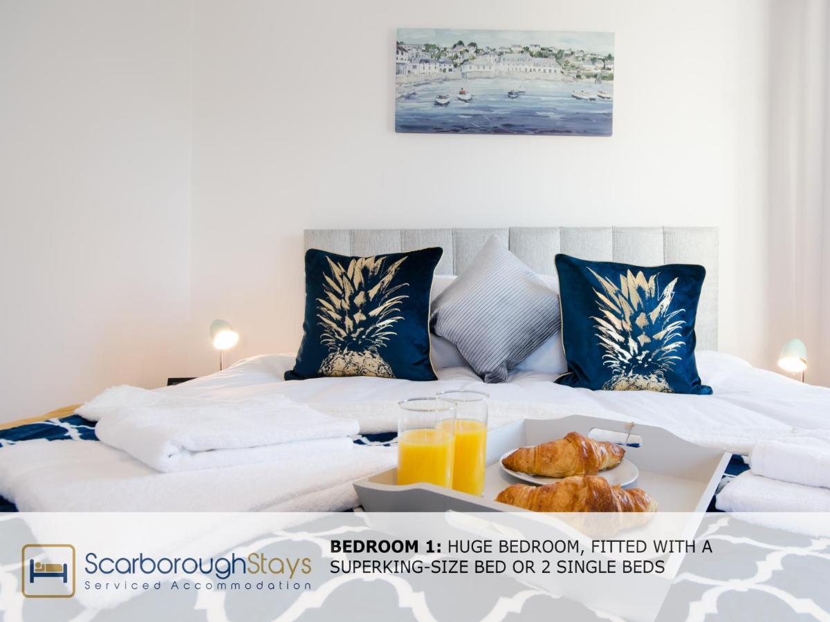 Hibernia Place, 3 Bedroom Townhouse With Patio & Seating Area - Free Parking 斯卡伯勒 外观 照片