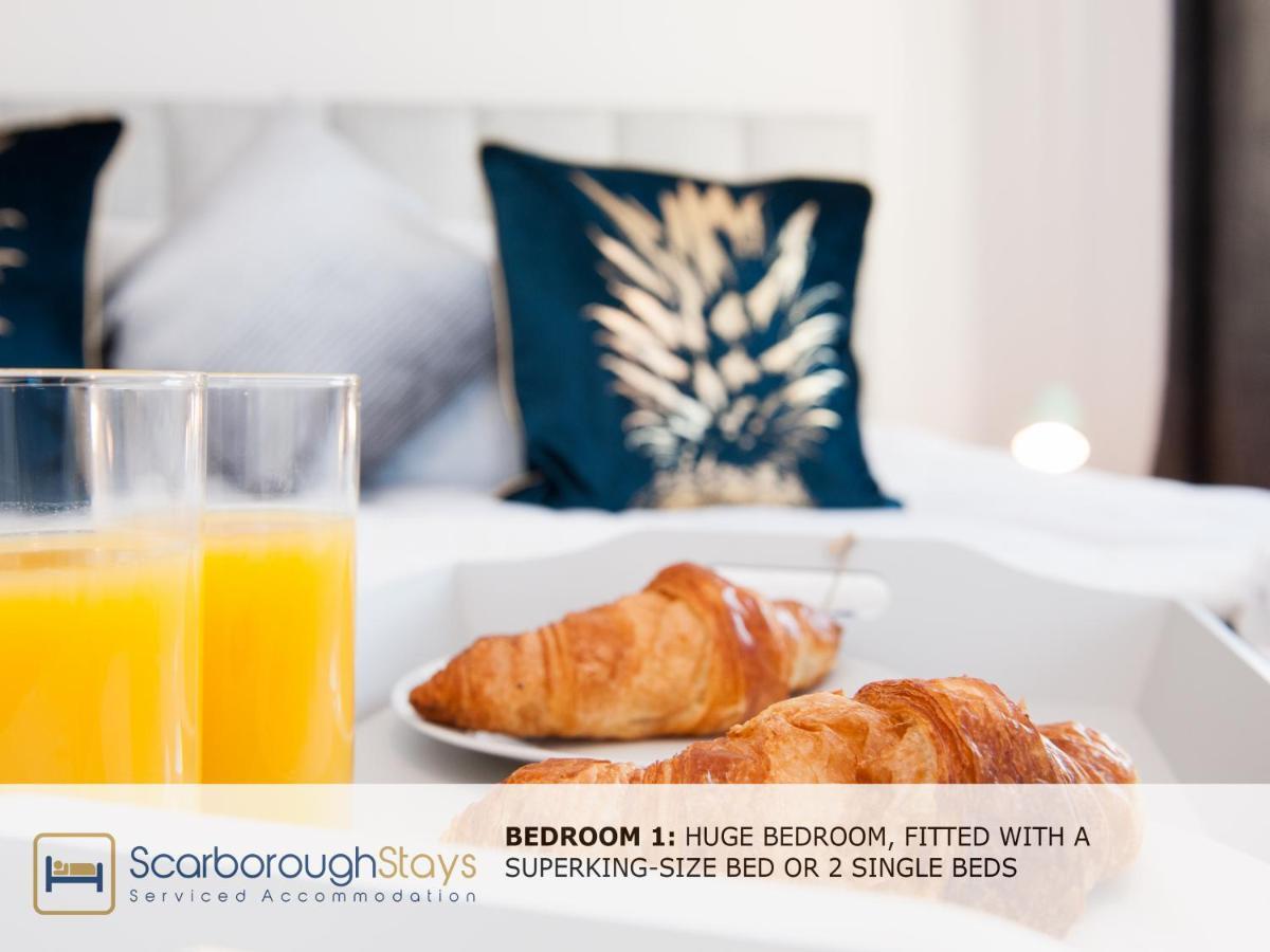 Hibernia Place, 3 Bedroom Townhouse With Patio & Seating Area - Free Parking 斯卡伯勒 外观 照片